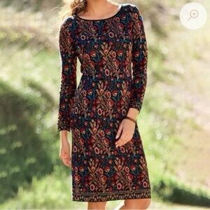 Peruvian Connection Pima Cotton Floral Dress